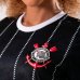 Camiseta Corinthians Corinto Feminina - Preto