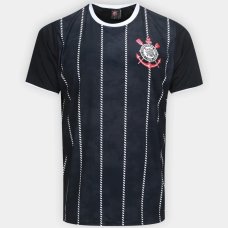 Camiseta Corinthians Corinto Masculina - Preto
