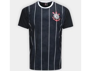 Camiseta Corinthians Corinto Masculina - Preto