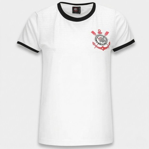 Camiseta Corinthians Lumina Feminina - Branco