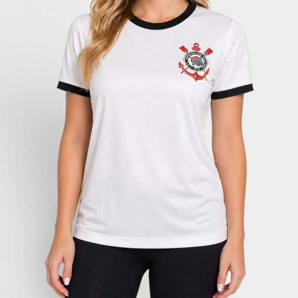 Camiseta Corinthians Lumina Feminina - Branco