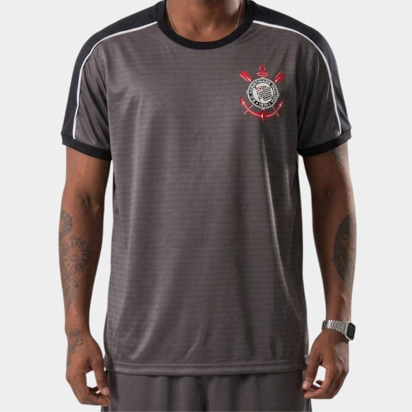 Camiseta Corinthians Mito Masculina - Cinza