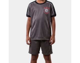 Camiseta Infantil Corinthians Mito Menino - Cinza