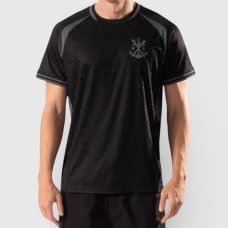 Camiseta Flamengo Scored Raglan Masculina - Preto