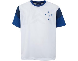 Camiseta Cruzeiro Brilhar Masculina - Branco