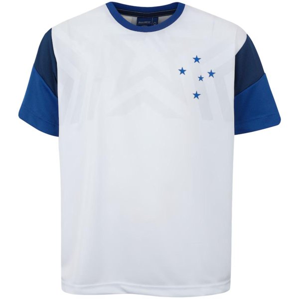 Camiseta Cruzeiro Brilhar Masculina - Branco