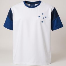 Camiseta Cruzeiro Brilhar Masculina - Branco Camiseta Cruzeiro Brilhar Masculina - Branco