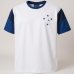 Camiseta Cruzeiro Brilhar Masculina - Branco