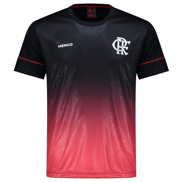 Camiseta Flamengo Canastra Feminina - Preto e Vermelho