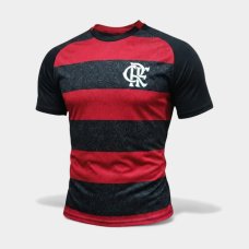 Camiseta Flamengo Dive Masculina - Preto e Vermelho Camiseta Flamengo Dive Masculina - Preto e Vermelho
