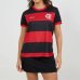 Camiseta Flamengo Emoção Feminina - Preto e Vermelho