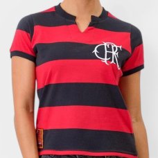Camisa Flamengo FlaTri Feminina - Preto e Vermelho Camisa Flamengo FlaTri Feminina - Preto e Vermelho