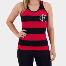 Regata Flamengo FlaTri Feminina - Preto e Vermelho