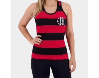 Regata Flamengo FlaTri Feminina - Preto e Vermelho