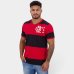Camiseta Flamengo Braziline Libertadores Masculina - Preto e Vermelho