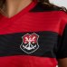 Cropped Flamengo Movimentar Feminino - Preto e Vermelho