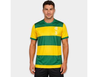 Camiseta Flamengo Pairar Basica 86 Masculina - Amarelo e Verde