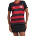 Camiseta Flamengo Principia Feminina - Preto e Vermelho