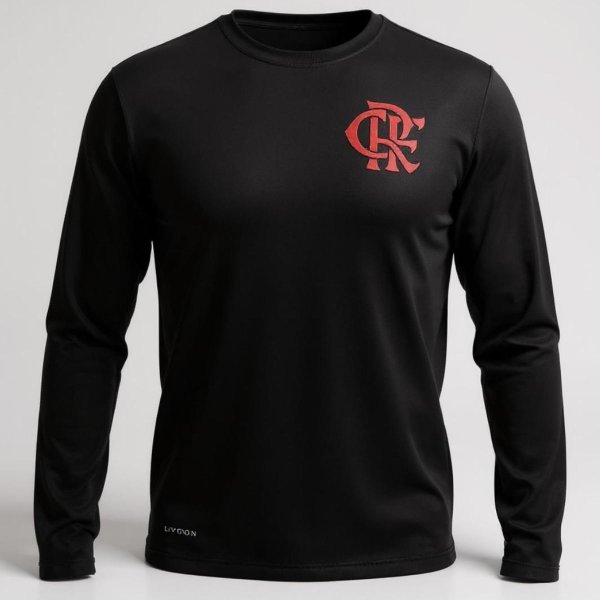 Camisa Flamengo Protection UV Masculina - Preto e Vermelho