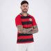 Camiseta Flamengo Manto Raglan Masculino - Preto e Vermelho