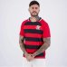 Camiseta Flamengo Manto Raglan Masculino - Preto e Vermelho