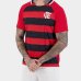 Camiseta Flamengo Manto Raglan Masculino - Preto e Vermelho