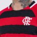 Camiseta Flamengo Manto Raglan Masculino - Preto e Vermelho