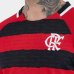 Camiseta Flamengo Manto Raglan Masculino - Preto e Vermelho