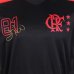 Camiseta Flamengo Retrô Zico Masculina - Preto e Vermelho