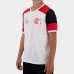 Camiseta Flamengo Zico Retrô Mundial 1981 Oficial Infantil - Branco