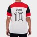 Camiseta Flamengo Zico Retrô Mundial 1981 Oficial Infantil - Branco