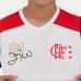 Camiseta Flamengo Zico Retrô Mundial 1981 Oficial Infantil - Branco