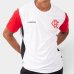 Camiseta Flamengo Riso Básica Masculina - Branco e Vermelho