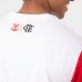 Camiseta Flamengo Riso Básica Masculina - Branco e Vermelho