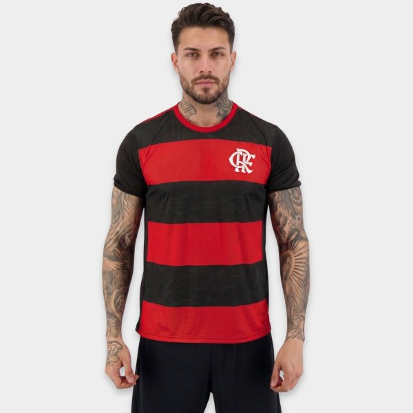 Camiseta Flamengo Speed Masculina - Preto e Vermelho