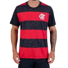 Camiseta Flamengo Torcer Masculina - Preto e Vermelho