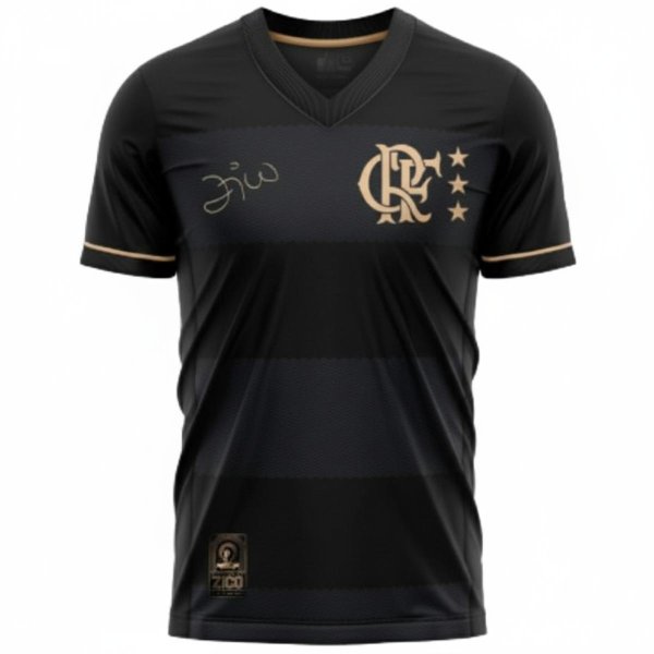 Camiseta Infantil Flamengo Volta Zico Kids - Preto