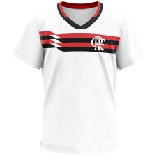 Camisa Infantil Flamengo Origem - Branco e Vermelho