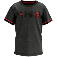 Camisa Infantil Flamengo Toe - Preto e Vermelho