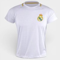 Camiseta Infantil Real Madrid Merengue Menino - Branco