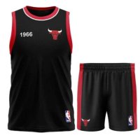 Kit Mini Craque NBA Infantil - Preto e Vermelho