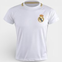 Camiseta Infantil Real Madrid Merengue Menino - Branco