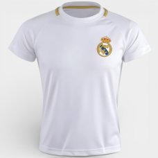 Camiseta Infantil Real Madrid Merengue Menino - Branco