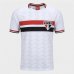 Camiseta São Paulo Bench Raglan Masculina - Branco e Vermelho