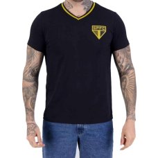 Camisa São Paulo Clube Masculina - Preto