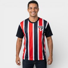 Camiseta São Paulo Exultante Masculina - Preto e Vermelho