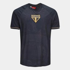 Camisa São Paulo Frequência Masculina - Preto