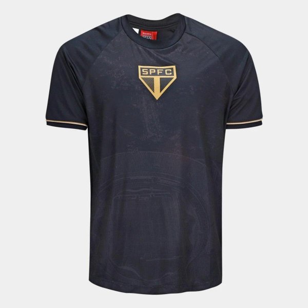 Camisa São Paulo Frequência Masculina - Preto