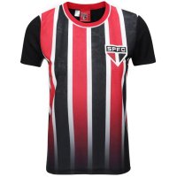 Camisa São Paulo Braziline Romper Masculina - Preto e Vermelho