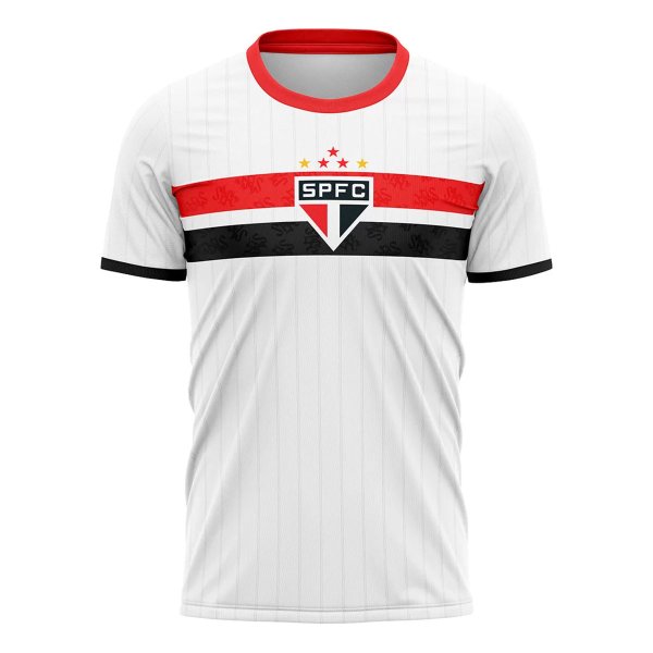 Camiseta São Paulo Stencil Masculina - Branco